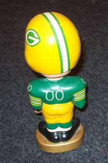 Rare PACKERS 1968 Real Face NFL NODDER BobbleHead GOLD  