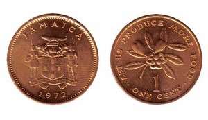 Jamaica 1972 73 1 Cent 2 UNC Coin Set  