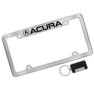  Acura License Plate Frame with Acura Key Chain (Chrome 