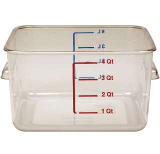 Rubbermaid Square Storage Container Clear 4 Qt. 6304 086876043990 