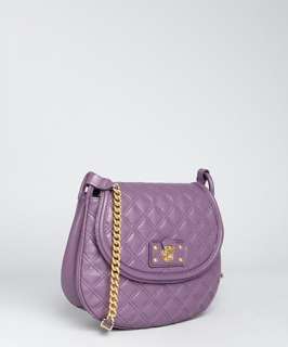 Marc Jacobs purple quilted leather Cooper chain crossbody bag