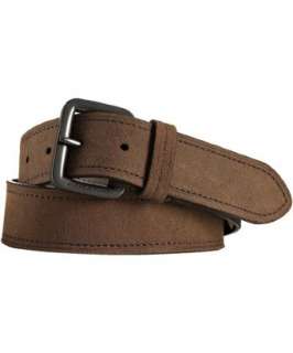 Marc New York brown suede square buckle belt  