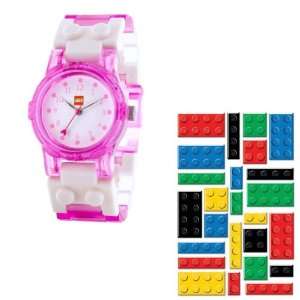   Watch with Lego Treasure Chest and Lego Brick Stickers Toys & Games