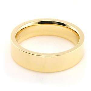 10K Yellow Gold Mens & Womens Wedding Bands 5mm flat comfort fit, 10