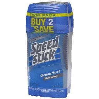 Mennen Speed Stick Deodorant Ocean Surf, 6 Ounce (Pack of 2)