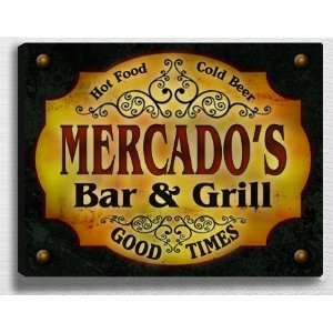  Mercados Bar & Grill 14 x 11 Collectible Stretched 