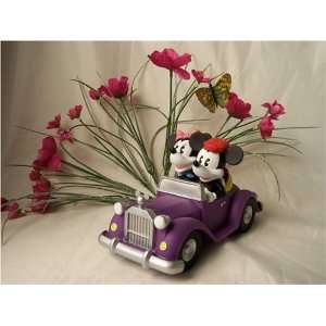  Vinyl Car Collectors Bank with Minni & Mickey Mouse