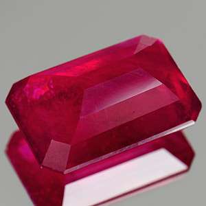77 Ct. Octagon Shape Natural Red Pink Ruby Madagascar  