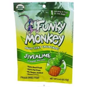 Funky Monkey Snacks   Freeze Dried Fruit, JiveaLime   0.42 oz. (12 