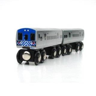  Munipals NYC Subway 4 Car Toy Train Wooden Railway Compatible 