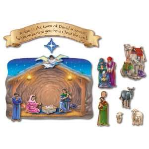  Nativity and the Magis Visit Bulletin Board Set 