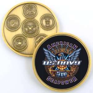  NAVY AMERICAN SEAPOWER PHOTO CHALLENGE COIN YP641 