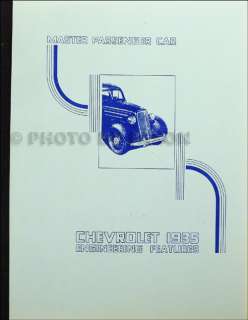1935 Chevrolet Master Car Engineering Features Manual 35 Chevy  