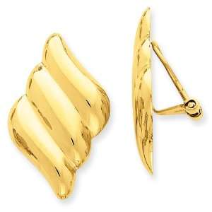 14k Gold Non pierced Fancy Earrings Jewelry