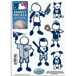 New York Yankees 5in x 7in Family Car Decal Sheet 