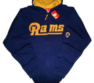 St. Louis Rams NFL Game Hooded Sweatshirt Jacket 5XL NWT  