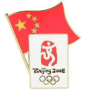  2008 Olympics Beijing China Flag Pin