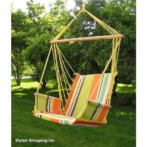    Deluxe Rainbow Hanging Hammock Swing Chair: Patio, Lawn & Garden