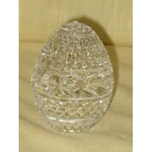  1988 Franklin Mint Lead Crystal Egg 3 x 2 1/2 Inch Paperweight 