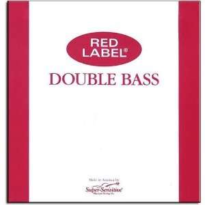  Super Sensitive Red Label Double Bass String Set   3/4 