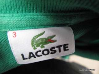Lacoste Grass Green Short Sleeve Polo Shirt 3  