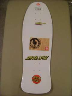 Santa Cruz Jeff Kendall SNAKE Skateboard Deck WHITE  