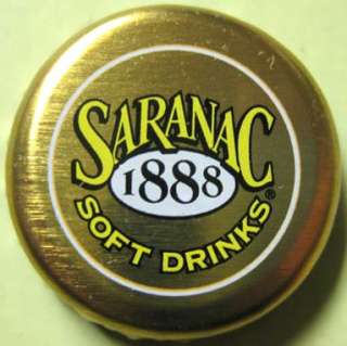 SARANAC 1888 SOFT DRINKS Soda Crown Bottle Cap NEW YORK  