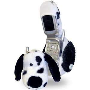   Black & White Spotted Dog Cell Phone Cover (Flip Style): Electronics