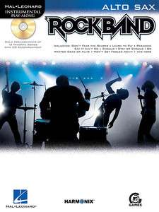 Rock Band for Alto Sax Saxophone Sheet Music Book & CD  