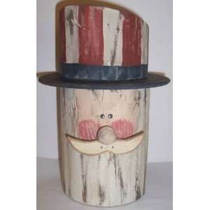  ABC Products   Primitive Americana   Round Wooden 