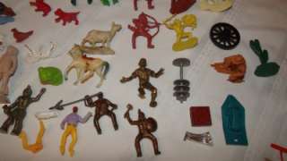   Plastic Marx Cowboy Indian Soldier Horse Animal Tootsie Toy Mixed Lot