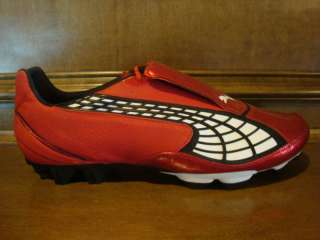 New Mens PUMA V2.10 I HG Soccer Cleats Red/Black  