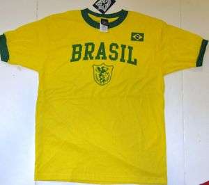 brasil brazil Soccer football flag t shirt jeresy gift  