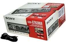 Sony CDX GT630UI Single Din Car Stereo CD//iPod Player, USB In 
