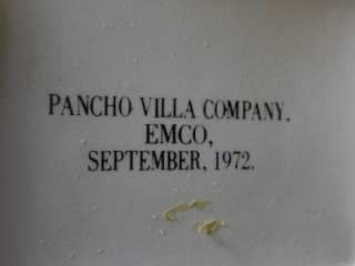 General Francisco Pancho Villa EMCO Figurine Decanter Liquor Bottle 
