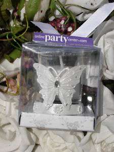 WEDDING SWEET 16 BUTTERFLY CANDLE PARTY FAVOR PARTY GUEST GIFT NEW 