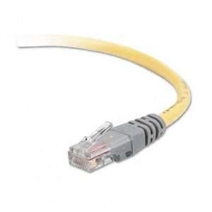   Molded Crossover Patch Cable Rj45 Connectors 50 Ft Yellow Electronics