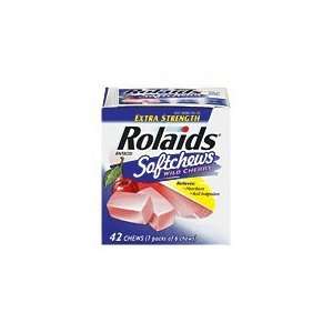  Rolaids Antacid Soft Chews, Wild Cherry 42 ea Health 