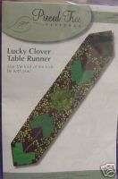 Pattern Lucky Clover Table Runner quilt St Patricks Day sew  
