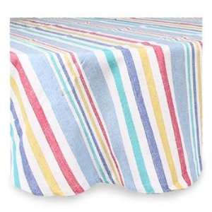  Bardwil Cabana Stripe Multi Tablecloth 60 Round