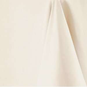   White Soft Cotton Feel Round Tablecloth 178cm diameter