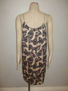 Tucker FOR TARGET Multi color Butterfly prints speghatti strap dress 