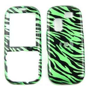 Samsung T469 Gravity 2 Transparent Design, Green Zebra Print Hard Case 
