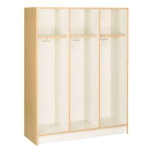  3 Wide Single Tier Locker, 1 Shelf