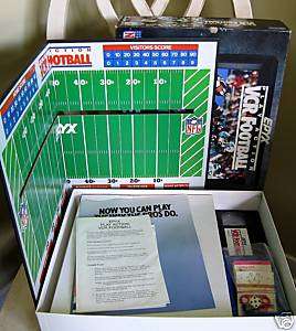 EPYX Play Action NFL VCR Football Board Game c1988  