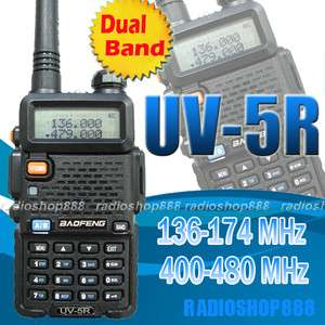  Dual band model UV 5R VHF/UHF Dual Band Radio FM 65 108MHZ NEW  