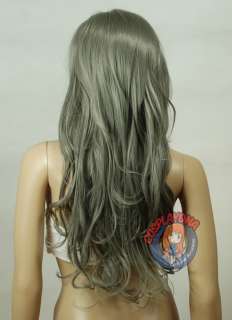 NEW Hi Temp Gunmetal Grey Curly Long Cosplay Wig 78171  
