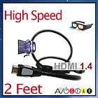   ) Premium High Speed HDMI 1.4 3D CABLE FOR PS3 HDTV Blu Ray Apple TV