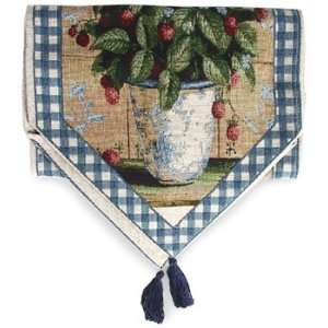   Home Accents Potted Raspberries Table Runner 72