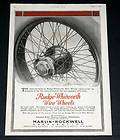 1920 OLD MAGAZINE PRINT AD, RUDGE WHITWORT​H WIRE WHEELS FOR CARS